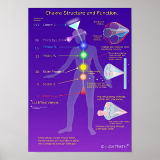 Chakra Struktur und Funktion Poster