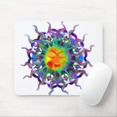 Chakra Sun helles Mousepad (Mit Mouse)