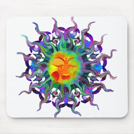 Chakra Sun helles Mousepad (Vorne)