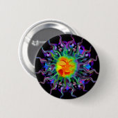 Chakra Sun Knopf Button (Vorne & Hinten)
