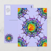 Chakra Sun Light Postcard Postkarte (Vorne/Hinten)