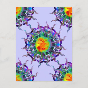 Chakra Sun Light Postcard Postkarte
