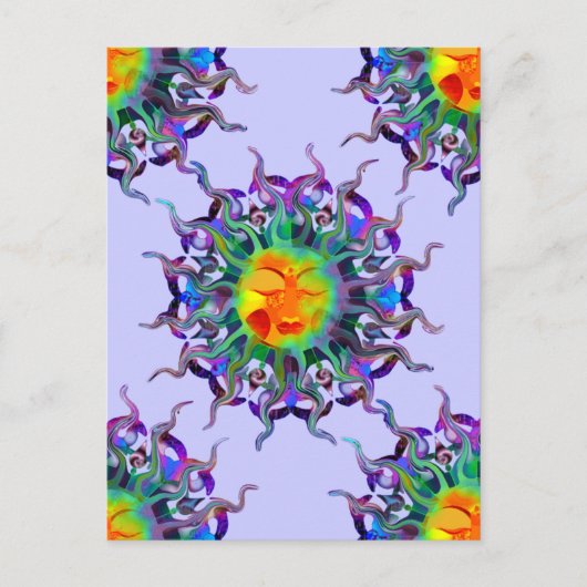 Chakra Sun Light Postcard Postkarte (Vorderseite)