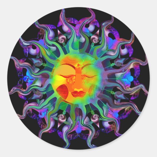 Chakra Sun Sticker (Vorderseite)