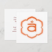 Chakra - Svadhisthana Einladung (Vorne/Hinten)