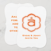 Chakra - Svadhisthana Einladung (Vorne/Hinten)