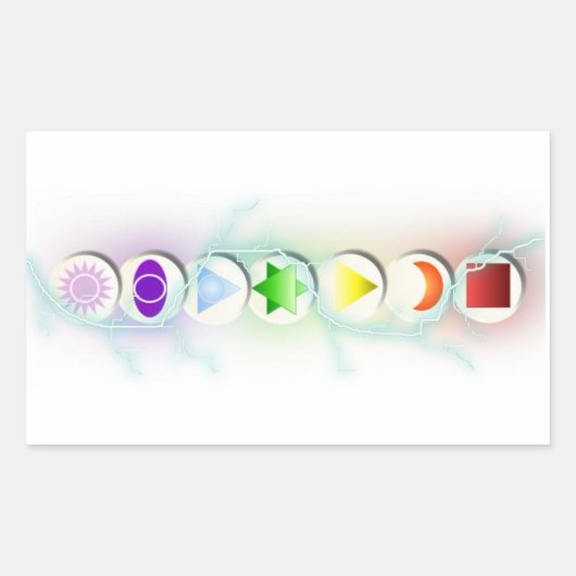 Chakra Symbols Sticker (Vorderseite)