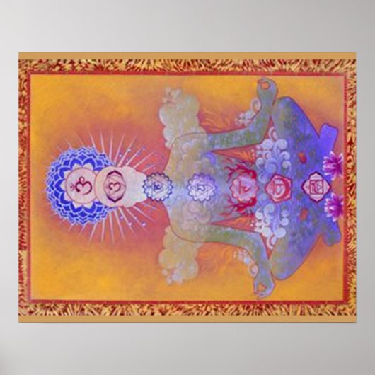 CHAKRA SYSTEM-Poster Poster (Vorne)