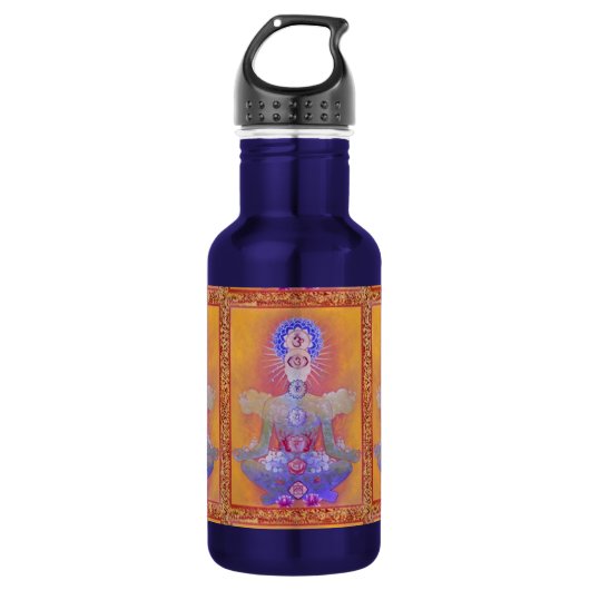 CHAKRA SYSTEM Wasserflasche (Vorderseite)