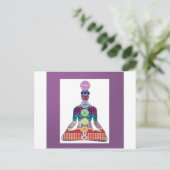 Chakra System Yoga Meditation gut als NVN656 Postkarte (Stehend Vorderseite)