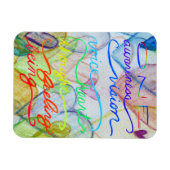 Chakra Themed Rainbow-Wörter Magnet (Horizontal)