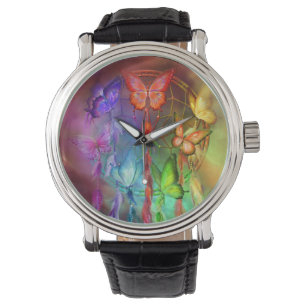 Chakra träumt Vintage lederne Uhr