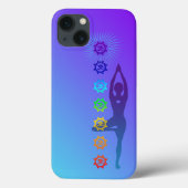 Chakra Tree Pose - Yoga & Spirituelle Erleuchtung Case-Mate iPhone Hülle (Rückseite)