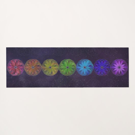 Chakra Universe Yoga Mat Yogamatte (Rückseite (Horizontal))