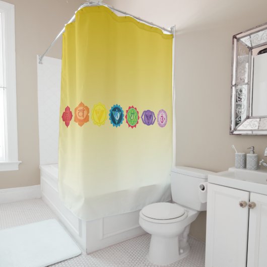 Chakra Yoga Duschvorhang (Beispiel)