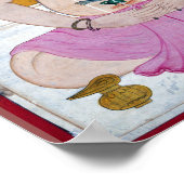 Chakra Yoga Illustration für Meditation Poster (Ecke)