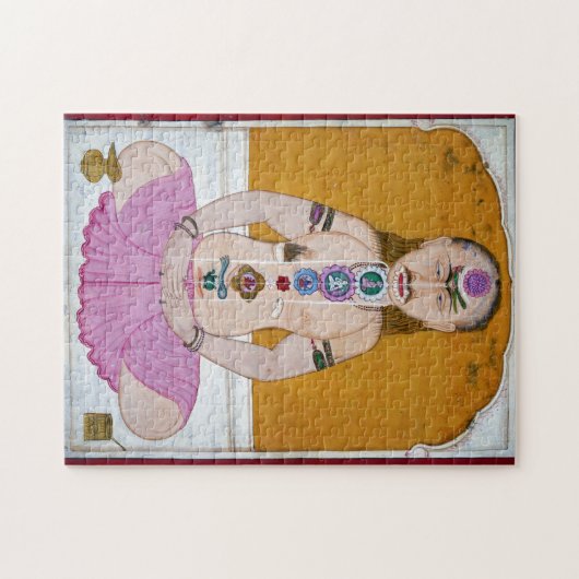Chakra Yoga Illustration für Meditation Puzzle (Horizontal)