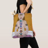 Chakra Yoga Illustration für Meditation Tasche (Von Nahem)