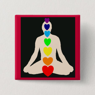Chakra Yoga-Lotus-Positions-Geschenke Button