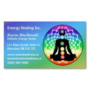 Chakra Yoga Magnetische Visitenkarte