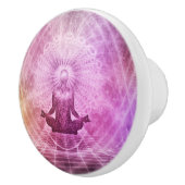 Chakra Yoga Meditation Keramik Drawer Cabinet Knob Keramikknauf (Rechts)