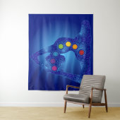 Chakra Yoga Pose Tapestry Wandteppich (Beispiel)