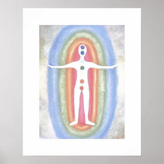 Chakra Yoga Subtle Energy Body Healing Reiki Poster (Vorne)