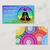 Chakra Yoga Visitenkarte (Vorne/Hinten)