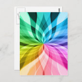 chakra zen kaleidoskop bunter Spaß Postkarte (Vorne/Hinten)