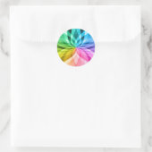 chakra zen kaleidoskop bunter Spaß Runder Aufkleber (Tasche)