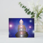 Chakra Zen Meditation Buddha Postkarte (Stehend Vorderseite)