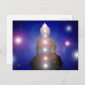 Chakra Zen Meditation Buddha Postkarte (Vorne/Hinten)