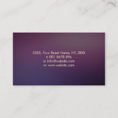 Chakra Zen Stones Energy Crystal Healing Visitenkarte (Rückseite)