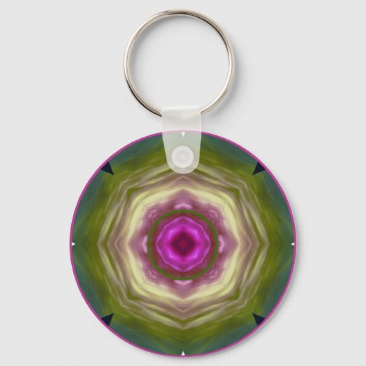 Chakrabookmandala1 Schlüsselanhänger (Vorderseite)