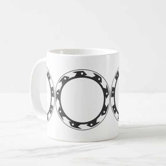 Chakrams-Tasse Kaffeetasse (Vorderseite Links)
