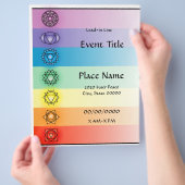 Chakras 8.5 x 11 Event-Flyer 2 Flyer (Hand)