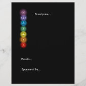 Chakras 8.5 x 11 Event-Flyer Flyer (Hinten)