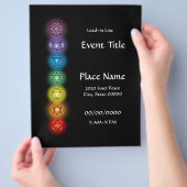 Chakras 8.5 x 11 Event-Flyer Flyer (Hand)