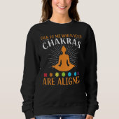 Chakras Aligned Yoga Sweatshirt (Vorderseite)