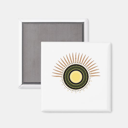 Chakras Circle Focus Konzentration Meditation Magnet (Vorderseite/Rückseite)