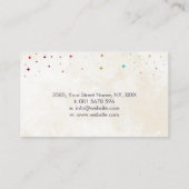 Chakras Crystals Cluster  Visitenkarte (Rückseite)