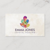 Chakras Crystals Cluster Visitenkarte (Vorderseite)