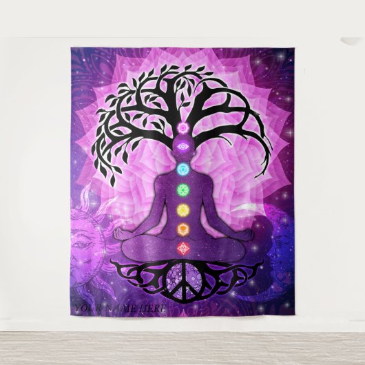 Chakras Die 7 Zentren der Gewalt unverzichtbar Wandteppich (Vorderseite)