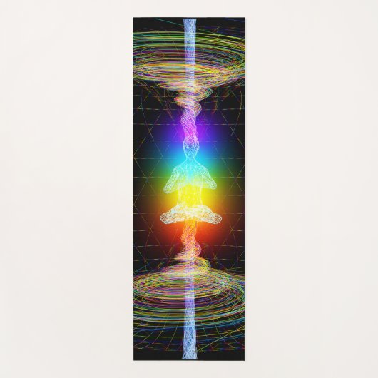 Chakras Energetic Field Mystical Erleuchtung Yogamatte (Vorderseite)