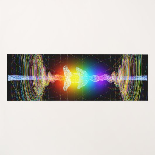 Chakras Energetic Field Mystical Erleuchtung Yogamatte (Vorderseite (Horizontal))