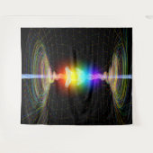 Chakras-Energie aktivieren BlackTapestry Wandteppich (Vorderseite (Horizontal))