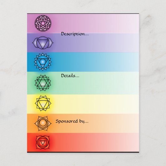 Chakras Event Kleiner Flyer 2 (Hinten)