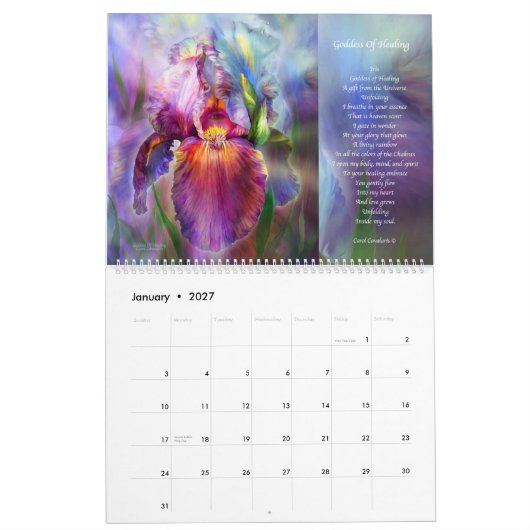 Chakras heilende Kunst-Kalender 2015 Kalender (Jan 2027)