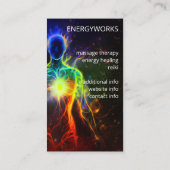 Chakras | Humane Auras | Energieheiler Visitenkarte (Rückseite)