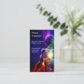 Chakras | Humane Auras | Energieheiler Visitenkarte (Stehend Vorderseite)